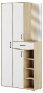 Стенка для прихожей Атмосфера Торонто 00-00020737 Дуб сонома/ Белый