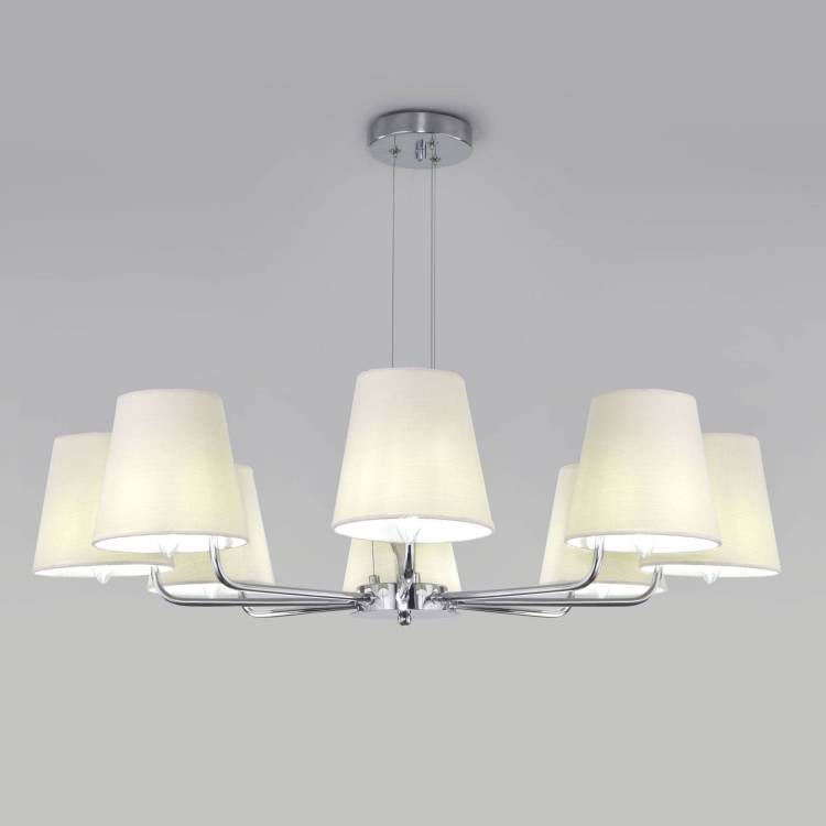 Большая подвесная люстра Eurosvet Amaretto 60155/8 хром