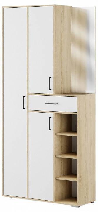Стенка для прихожей Атмосфера Торонто 00-00020737 Дуб сонома/ Белый