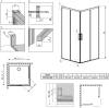 Душевой уголок Radaway Idea Black KDD 90x90 фото 6