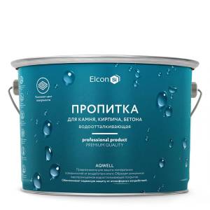 Пропитка водоотталкивающая для камня, кирпича, бетона Elcon Aqwell 2 л