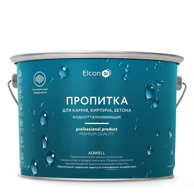 Пропитка водоотталкивающая для камня, кирпича, бетона Elcon Aqwell 2 л