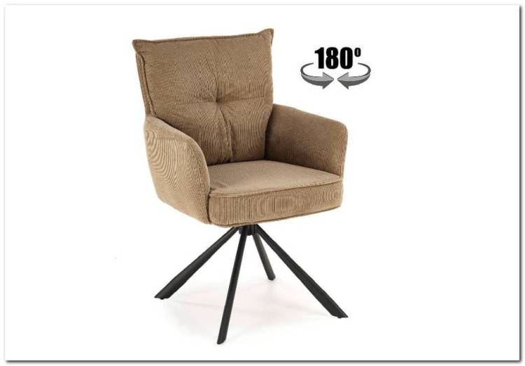 Стул кухонный Halmar K528 V-CH-K/528-KR-CAPPUCCINO капучино/черный