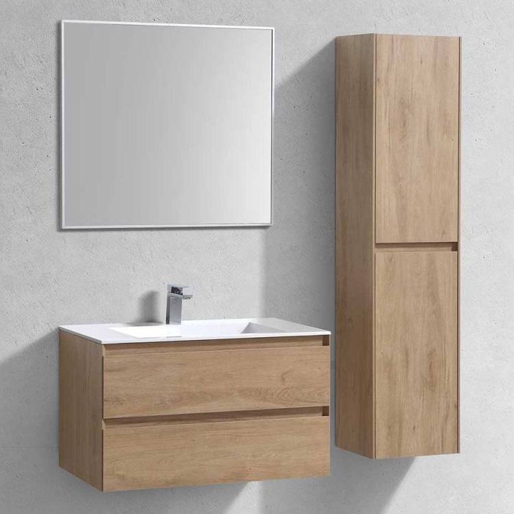 Мебель для ванной Vincea Luka 80 2 ящика, натуральный дуб