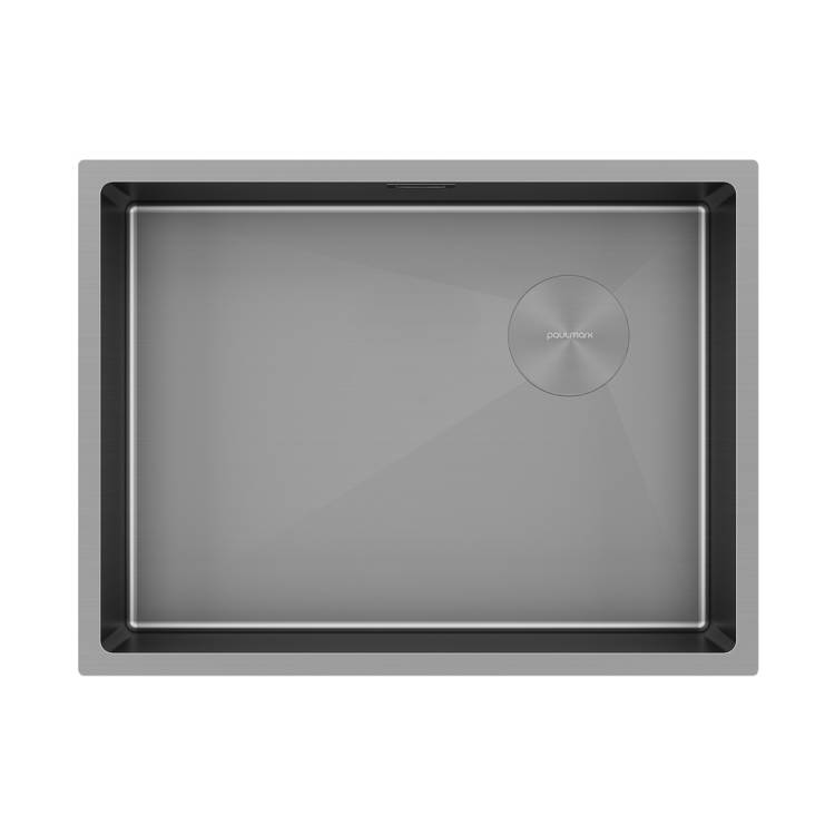 Мойка кухонная Paulmark Next-Skew 58 Uni PM885844-MG Матовый Серый, 58x44