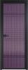 Межкомнатная дверь Profil Doors 4 AX цвет профиля Черный, стекло безопасное 6 мм мору фиолетовое 600x2000