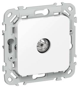 ТВ-розетка проходная тип M IEK Flite FI-A13-P-K01 белый