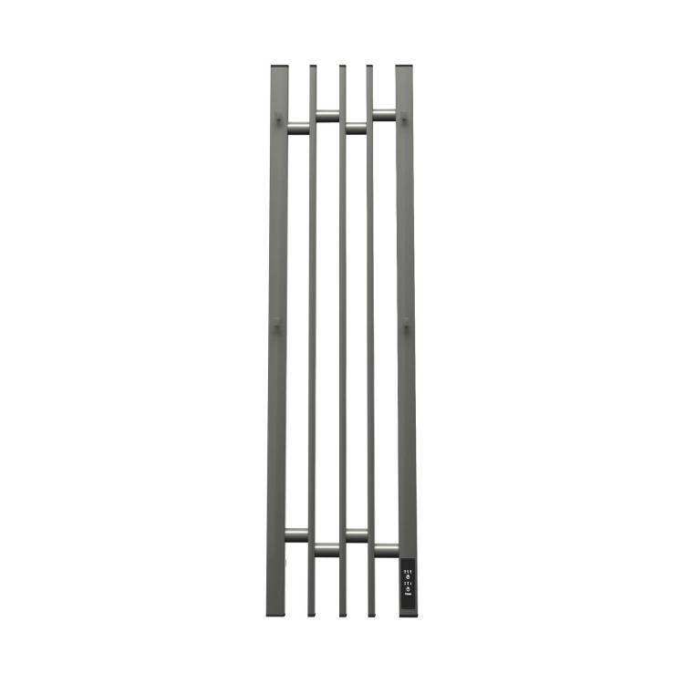 Полотенцесушитель электрический Apextermo Дельта DL10183GF с крючками, графит металлик, 80x18
