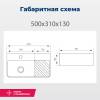 Раковина Aquanet Comfort 2 500х310мм, белый фото 8