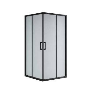 Душевой уголок Royal Bath HPD RB1105HPD-C-BL профиль черный, стекло матовое, 100x100x200