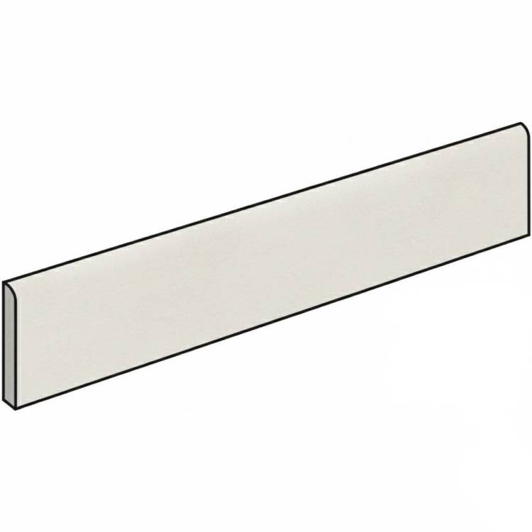 Плинтус Atlas Concorde Russia Rinascente Resin 610130007542 White Battiscopa / Ринашенте Резин Вайт 7.2x80