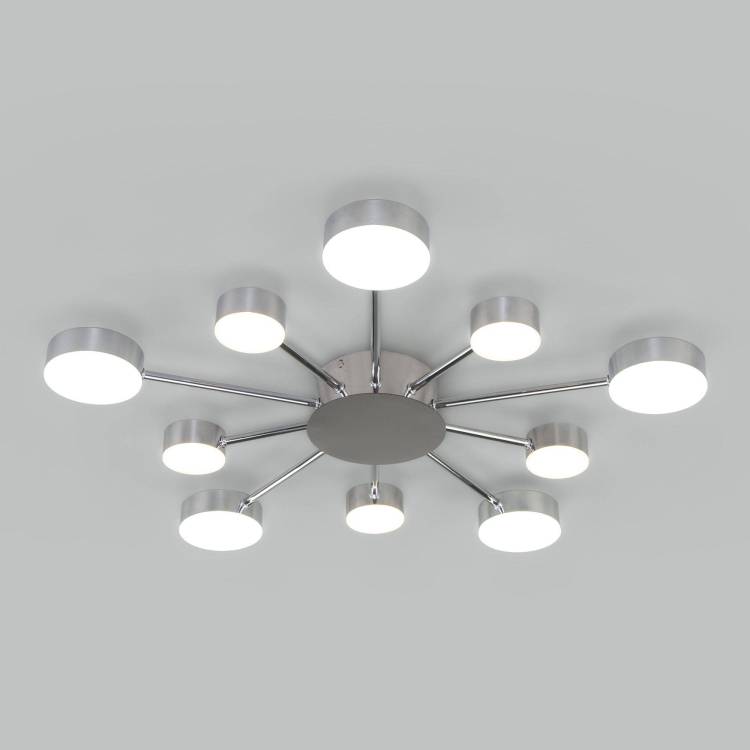 Потолочный светодиодный светильник Eurosvet Nitrino 90242/10 хром