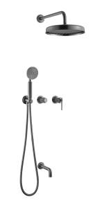 Душевой комплект Boheme Eterna 174-2-GM Gun Metal