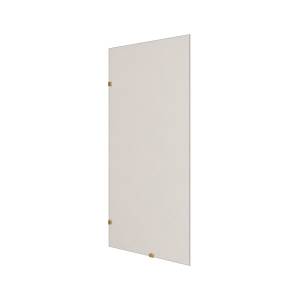 Душевая перегородка MaybahGlass MGD-262-3 79x195, стекло бронза 8 мм, профиль золото