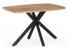 Стол Woodville Philip T32 619926 дуб табачный, черный 118(141.8)x78x75