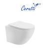 Унитаз подвесной Cerutti Spa Orlter CT10572 безободковый, сиденье микролифт, белый фото 2