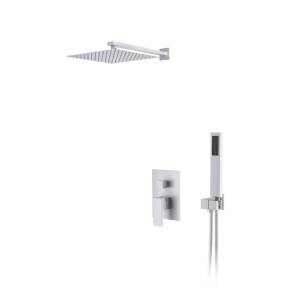 Душевая система D&K Bayern.Liszt DA1515708A04 белая матовая, встраиваемая