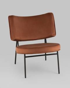 Кресло Stool Group District Lounge LV-101-H23-01 велюр шоколадный