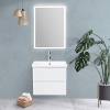 Тумба под раковину Belbagno Albano-Cer ALBANO-CER-600-2C-SO-BL 57x44x50 Bianco Lucido подвесная с двумя выкатными ящиками фото 8