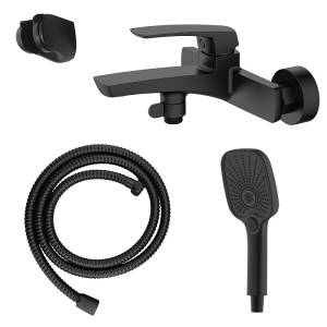 Смеситель для ванны Azario Conda AZ-K3011B черный матовый