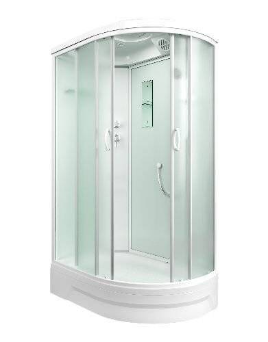 Душевая кабина Mirwell MR351226L-C3-RUS профиль белый, стекло матовое, 120x80x226
