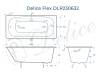 Чугунная ванна Delice Flex DLR230632 180x85, белая, с ножками фото 8