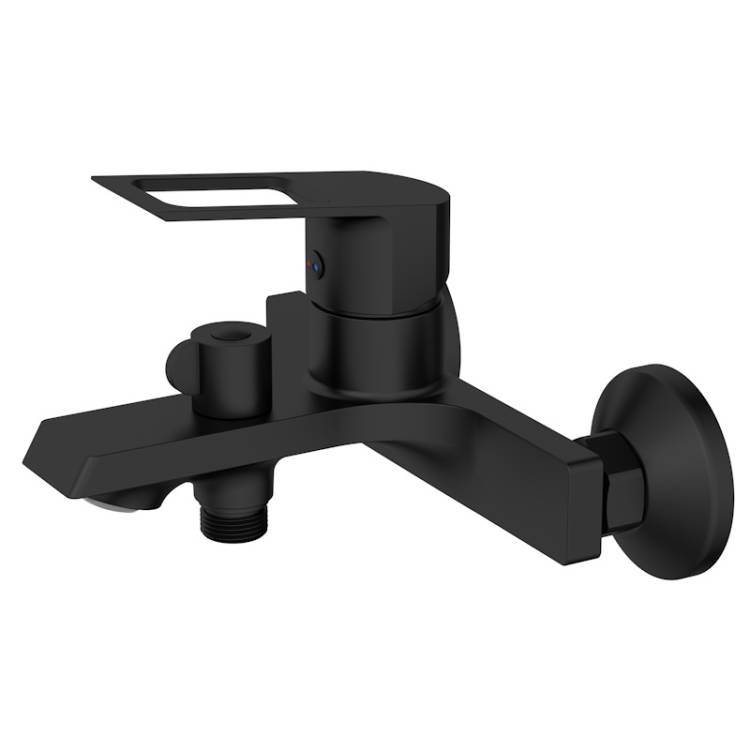 Смеситель для ванны Voda Surf Black SF54B хром