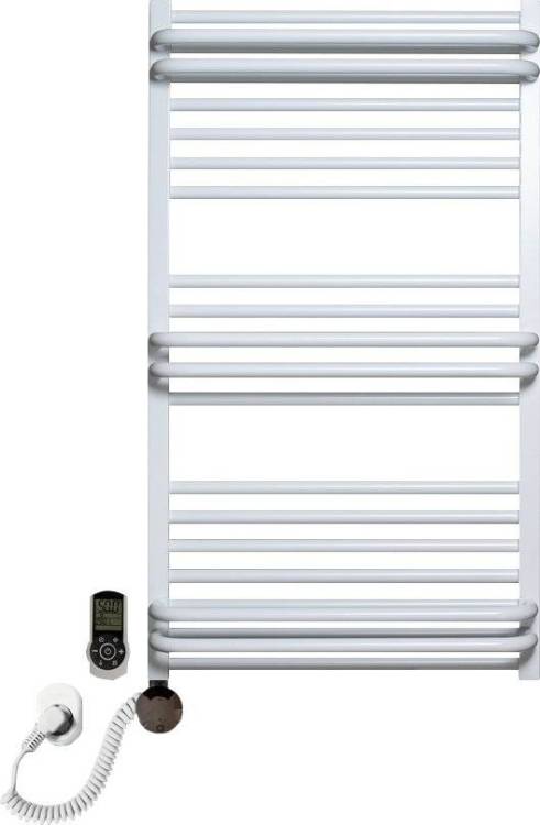 Полотенцесушитель электрический Luxrad Regular G Plus 064136 92х53 L, белый, терморегулятор selmo smart programm с пультом