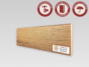 Плинтус МДФ TeckWood цветной Дуб Браун 2150x80x10