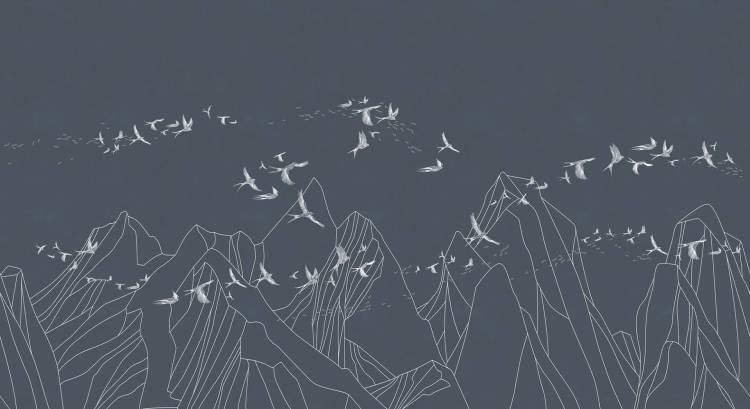 Бесшовные Eco обои Ortograf Artline 34549 Flight line Холст ОЕ-Х