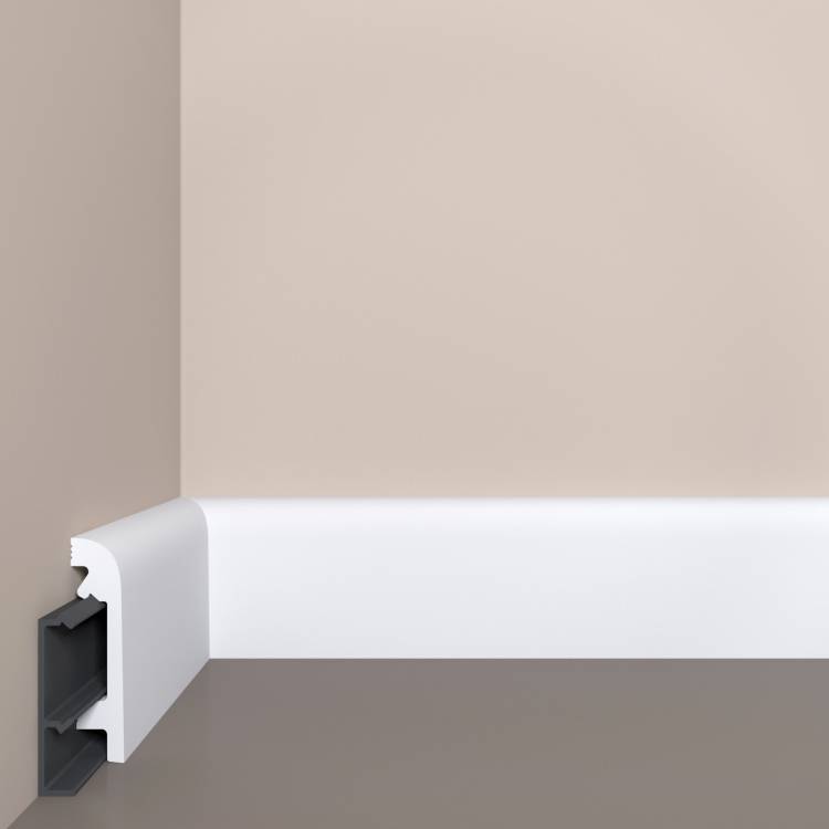 Плинтус напольный Bello Deco П 16 с монтажной планкой 200x1.9x8