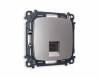 Комплект механизма телефонной розетки со шторкой Ambrella Volt Omega MO512030