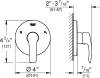 Переключатель потоков Grohe Eurosmart 19972002 на три потребителя фото 2