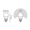 Лампа светодиодная Gauss E27 6W 4100K матовая 53226T фото 2