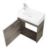 Тумба под раковину Belbagno Kraft Mini KRAFT MINI-500/260-1A-SO-PP-L 45x25x50 Pino Pasadena подвесная с распашной дверцей, левосторонняя фото 5
