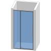 Душевая дверь в нишу AQUAme AQM7108-12 1200x1950мм., стекло 6мм, цвет профиля хром фото 3