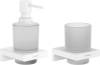 Набор Hansgrohe AddStoris Стакан 41749700 + Дозатор 41745700, матовый белый