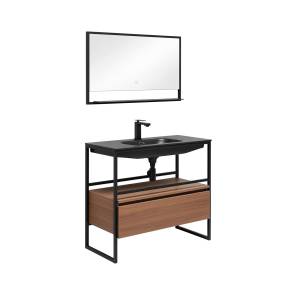 Мебель для ванной Armadi Art Loft 120 dark wood, напольная