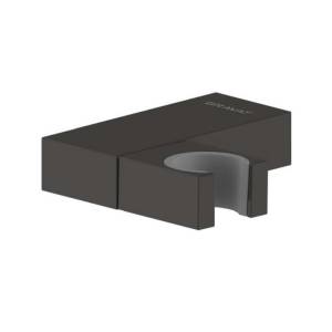 Держатель для душа Bravat P7184BW-ENG черный, настенный