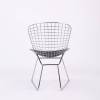 Стул обеденный Stool Group Bertoia BTY-18-P6 CH/BL с черной подушкой фото 4