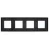 Рамка 4-постовая IEK Skandy SK-M42-M-K02 черный фото 3