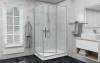 Душевой уголок AvaCan FC-120-SC80 профиль хром, стекло прозрачное, 140x80x195