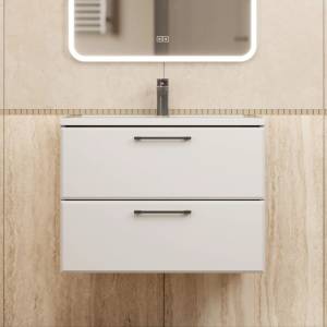 Тумба с раковиной Uperwood Foster New подвесная, белая, 70 см Тумба с раковиной Uperwood Foster New подвесная, белая, 70 см