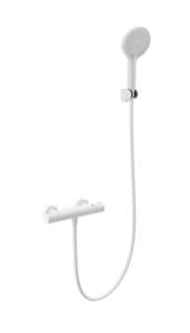 Смеситель для душа Wonzon & Woghand WW-B2012-A-MW с термостатом, белый матовый