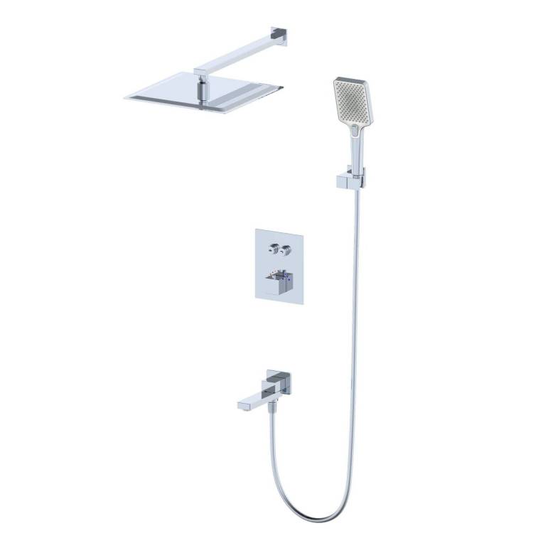 Душевой комплект Wonzon & Woghand WW-88929003-CR хром, с термостатом