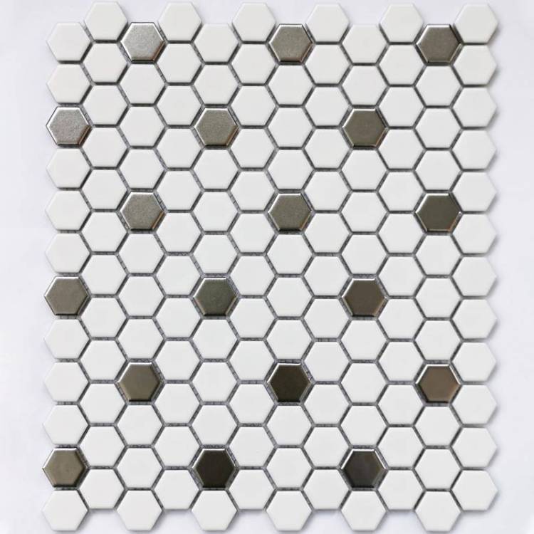 Мозаика Bonaparte Babylon Silver matt (2.3x2.6) 26x30