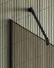 Душевая перегородка MaybahGlass MGD-697-6у 79x195, стекло бронза матовая 8 мм, профиль черный фото 5