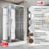 Душевая кабина AvaCan Z1910LEDMT 100x100x220 фото 2