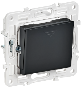 Выключатель карточный IEK Skandy SK-V11-0-10-K02 черный