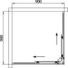 Душевой уголок Black&White Stellar Wind S102 900х900 фото 8